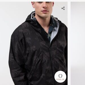 Men's leopard print American Eagle Hooded Jacket/Wind Breaker